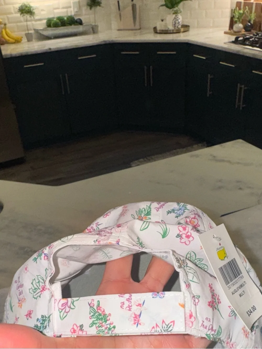 Masters 2026 Ladies Floral Pink & Green hat - Picture 3 of 9